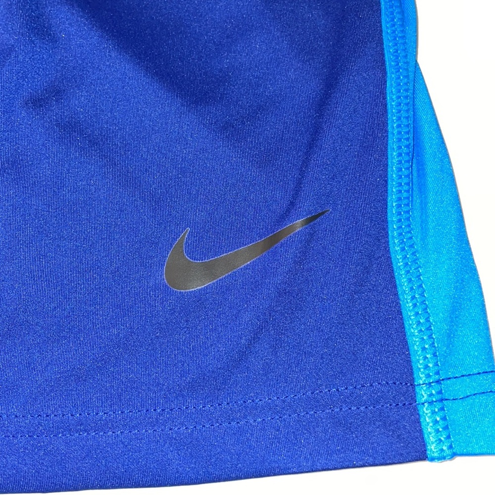 Nike dry fit boys jersey shorts. Navy and turquoise blue. NWTπβ€οΈ - Picture 3 of 5